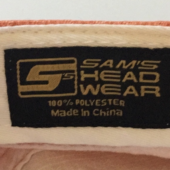 SAN Antonio orange location cap white embroidery raw edge patches - Picture 4 of 5